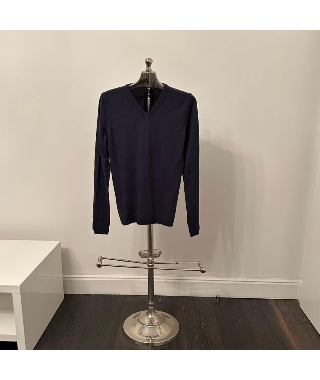 ZADIG & VOLTAIRE Темно-синий кашемировый джемпер / свитер, фото 2