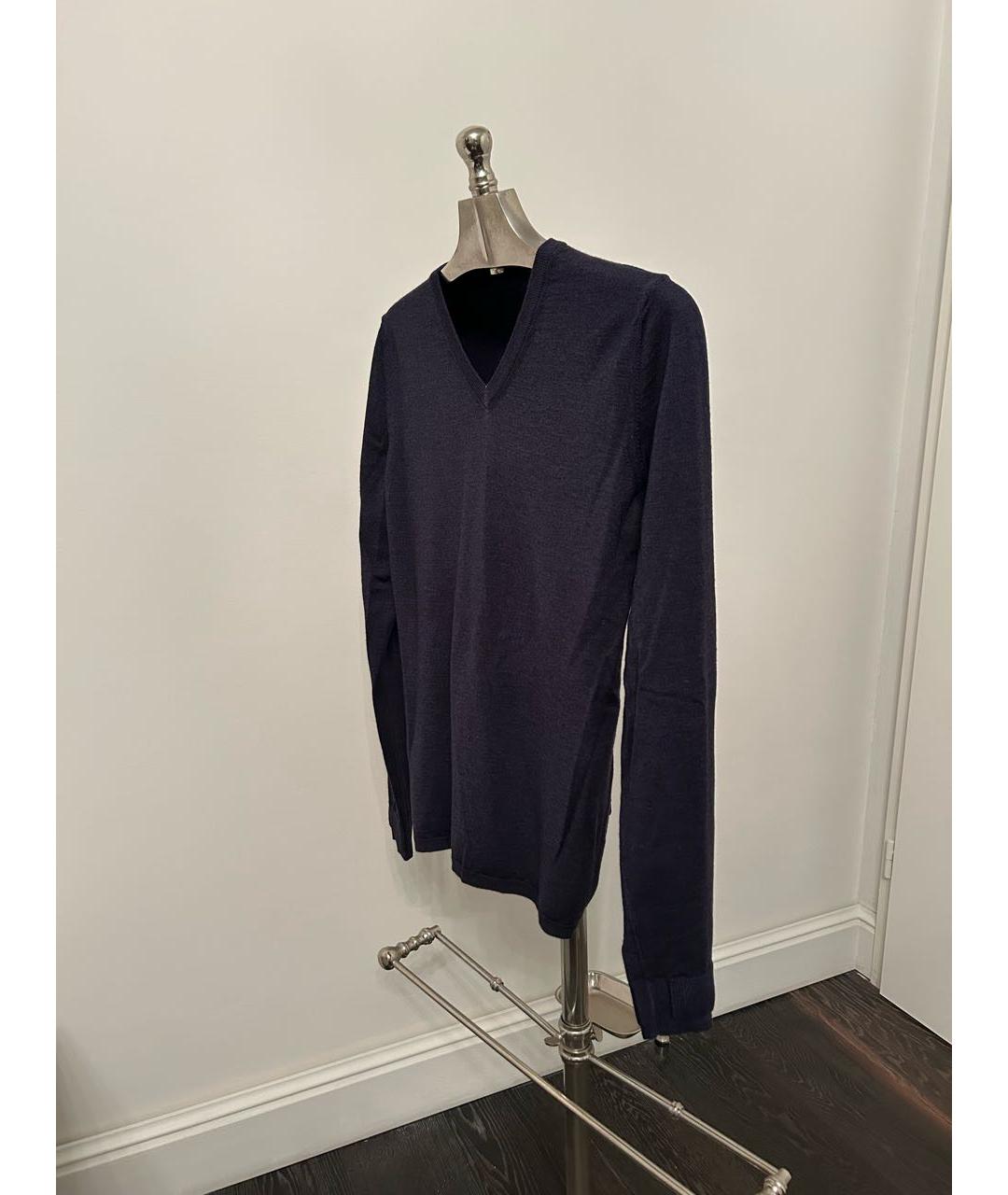 ZADIG & VOLTAIRE Темно-синий кашемировый джемпер / свитер, фото 3