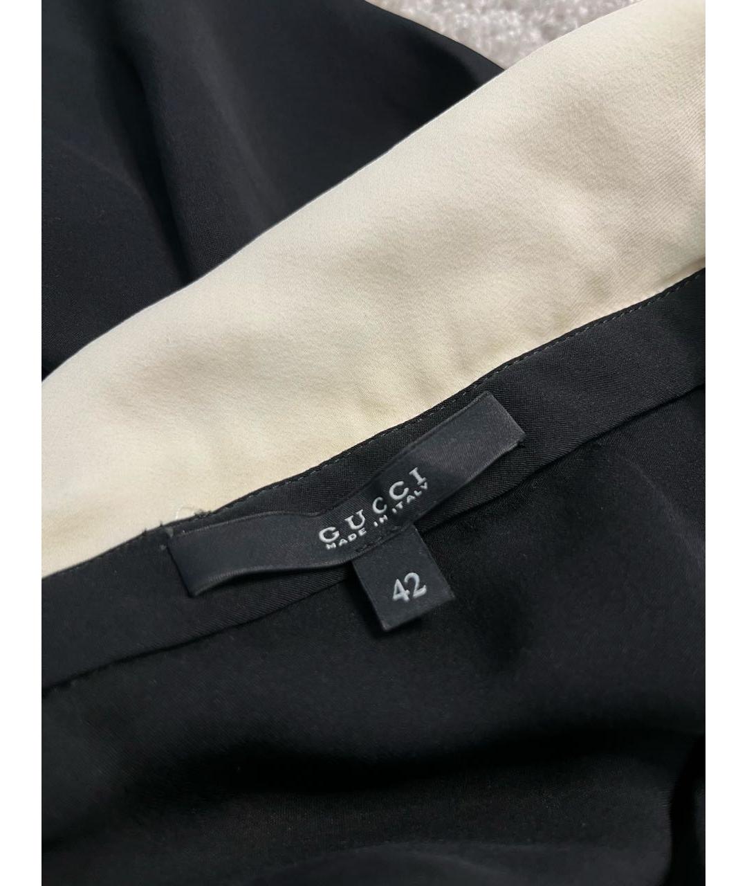 GUCCI Черное шелковое платье, фото 3