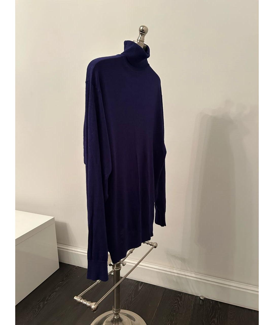 ZILLI Синий кашемировый джемпер / свитер, фото 4