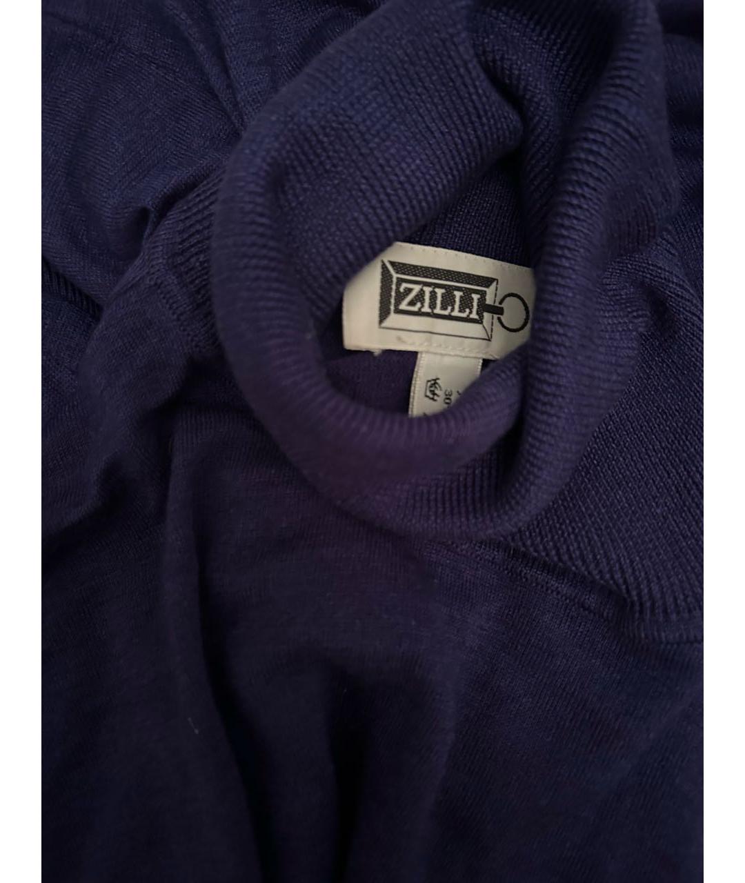 ZILLI Синий кашемировый джемпер / свитер, фото 5