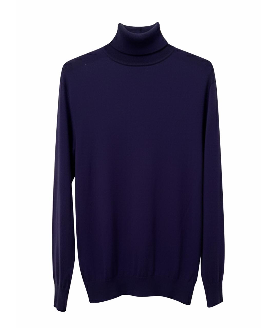 ZILLI Синий кашемировый джемпер / свитер, фото 1
