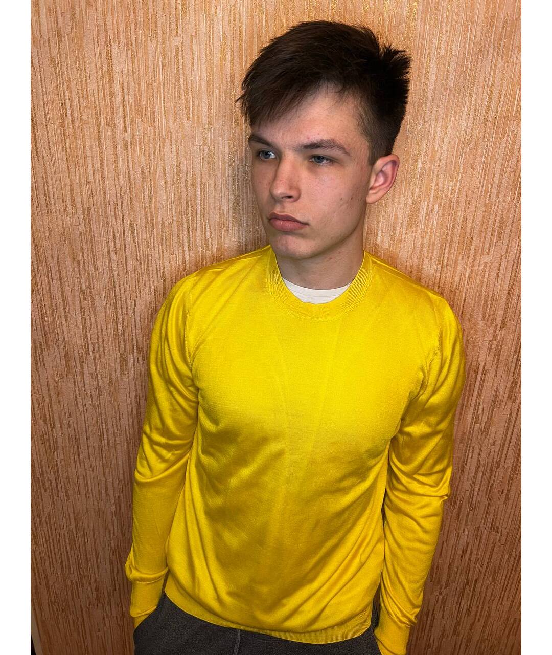 ICEBERG Желтый шелковый джемпер / свитер, фото 6