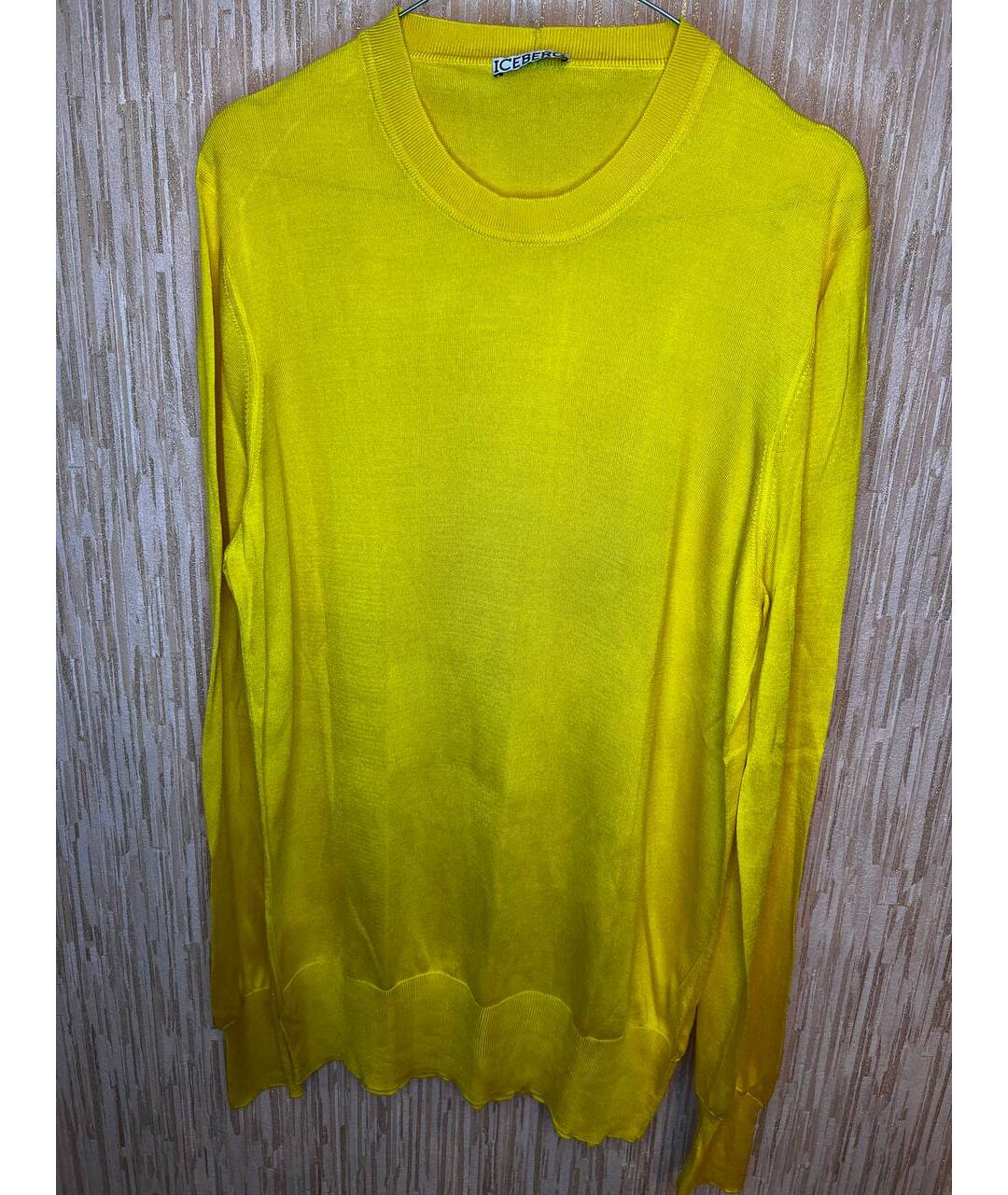 ICEBERG Желтый шелковый джемпер / свитер, фото 7