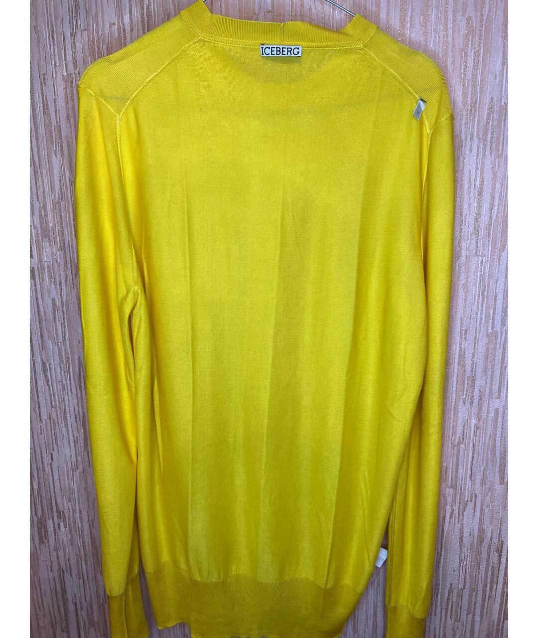 ICEBERG Желтый шелковый джемпер / свитер, фото 3