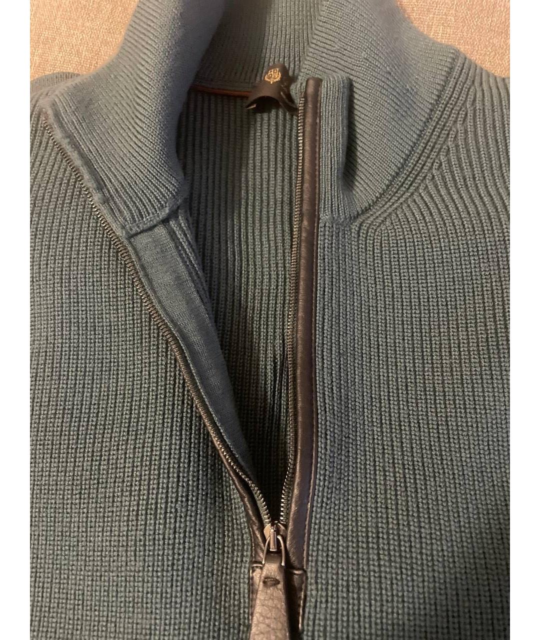 LORO PIANA Зеленый шерстяной джемпер / свитер, фото 6