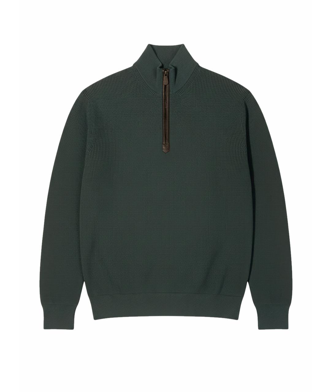 LORO PIANA Зеленый шерстяной джемпер / свитер, фото 1