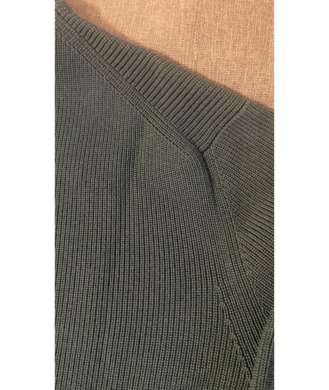 LORO PIANA Зеленый шерстяной джемпер / свитер, фото 8