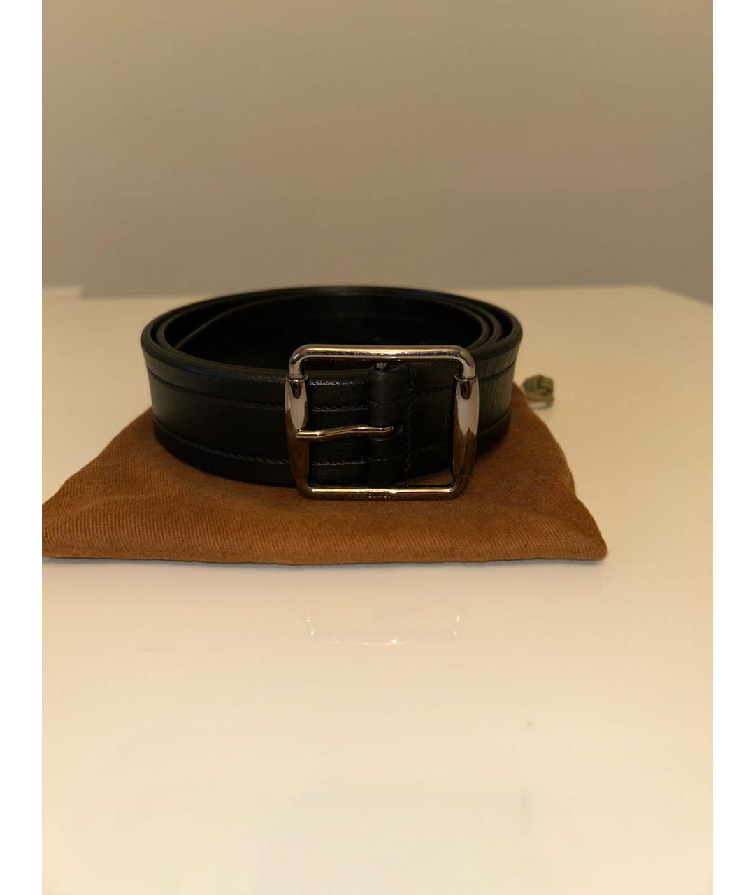 GUCCI Черный кожаный ремень, фото 4