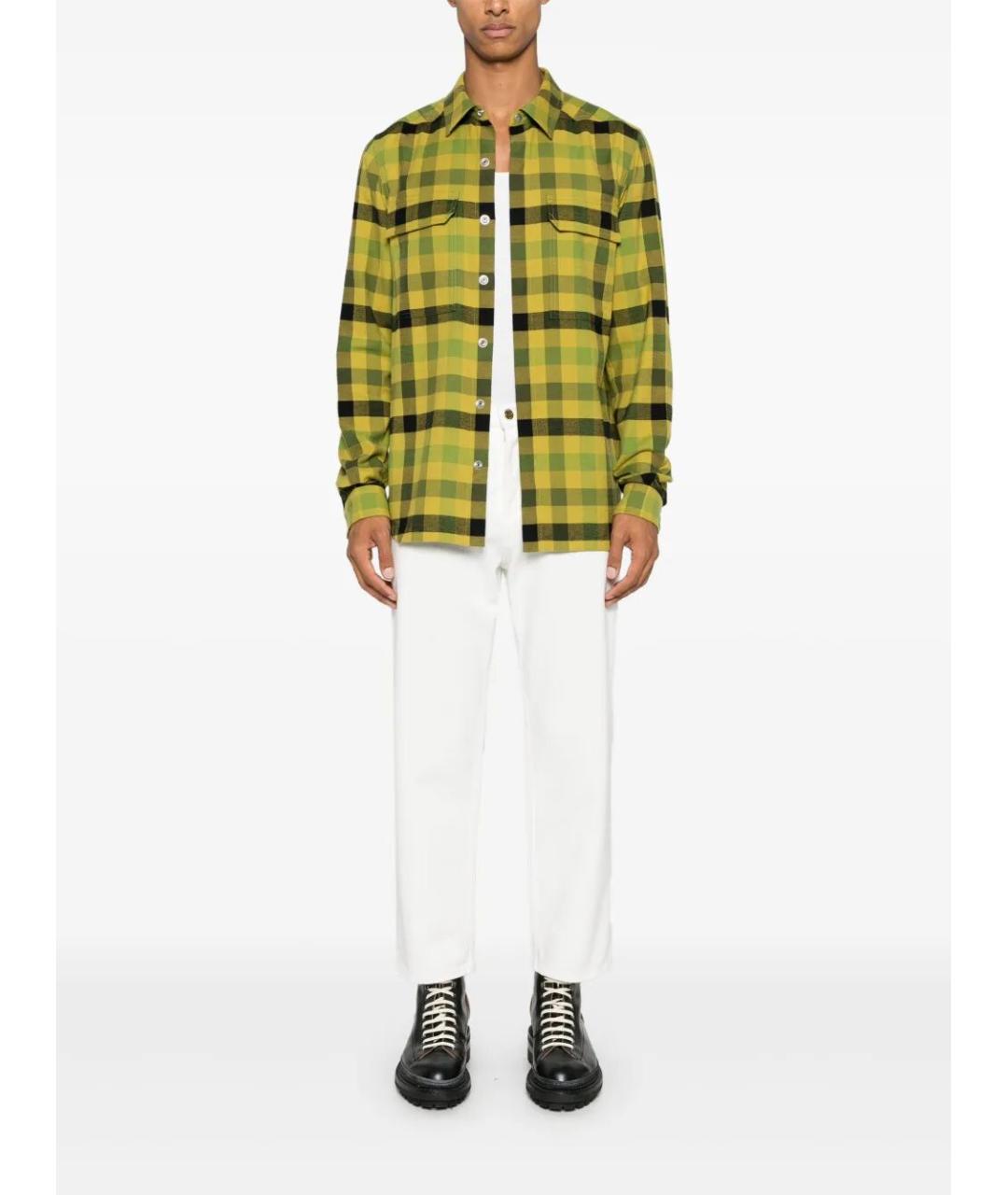 GOLDEN GOOSE DELUXE BRAND Белые хлопковые прямые джинсы, фото 2