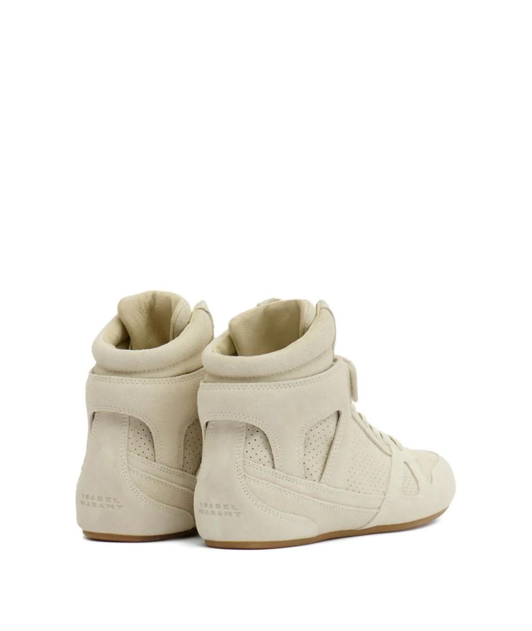 ISABEL MARANT Бежевые замшевые кроссовки, фото 3
