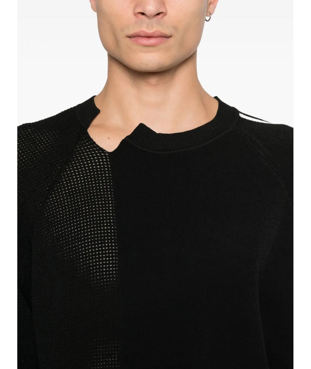Y-3 Черный хлопковый джемпер / свитер, фото 5