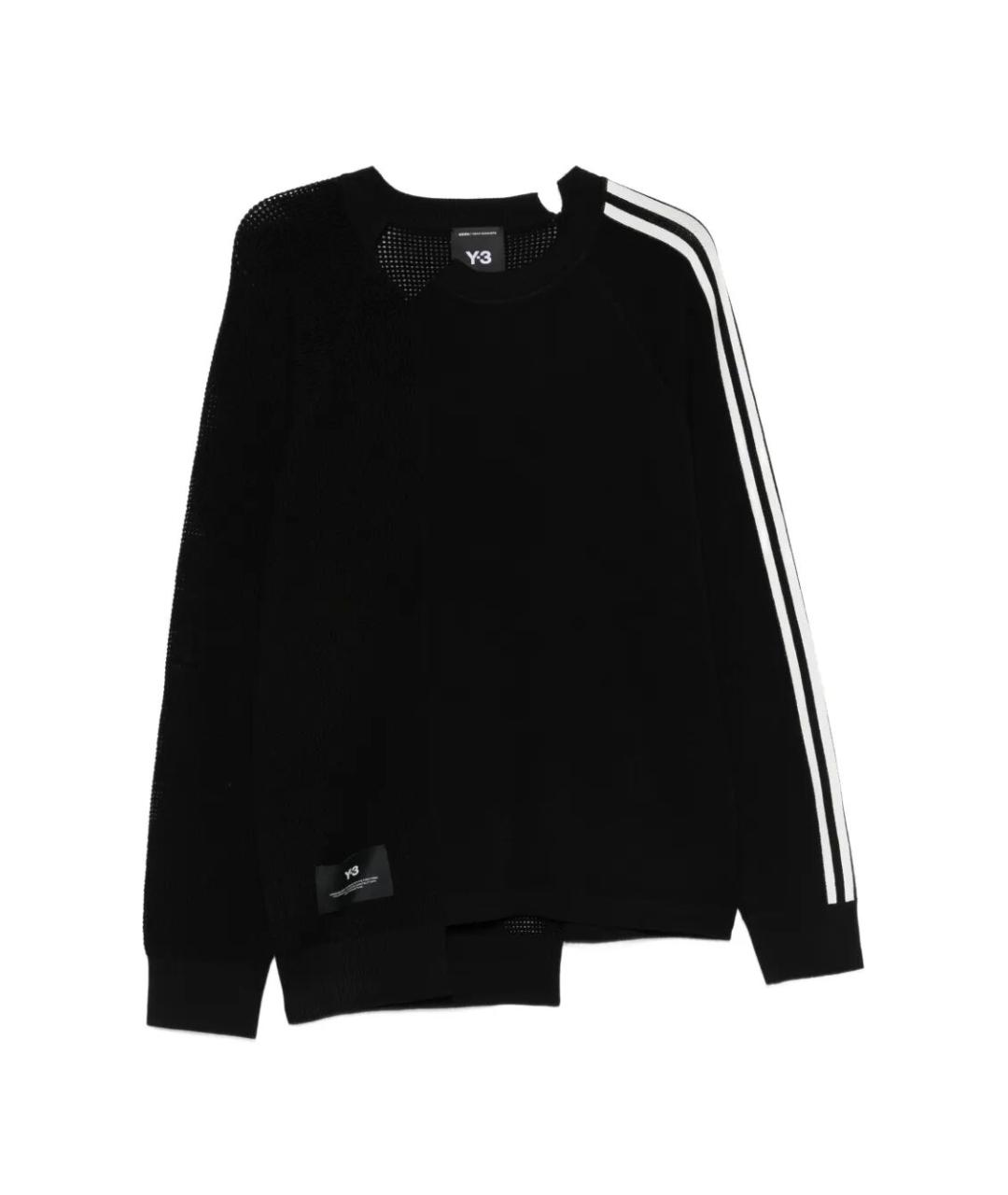 Y-3 Черный хлопковый джемпер / свитер, фото 1