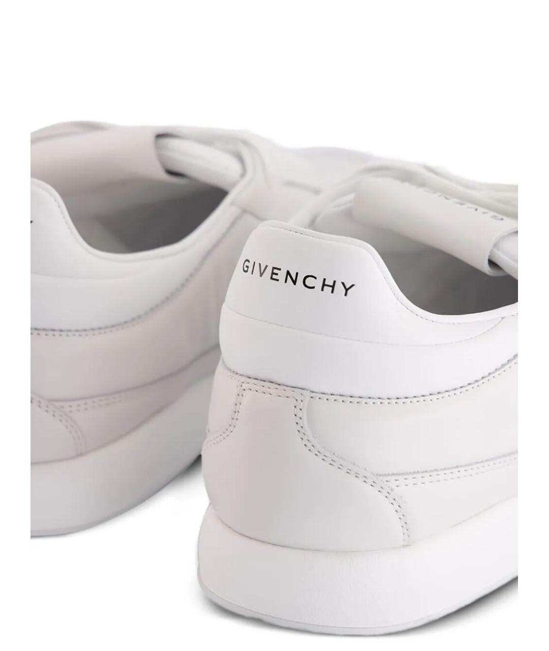 GIVENCHY Белые кожаные низкие кроссовки / кеды, фото 5