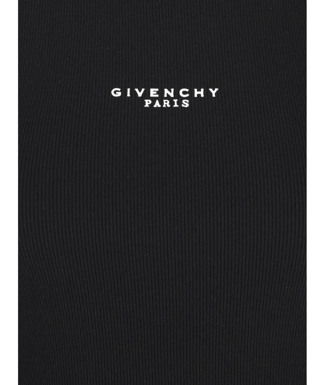 GIVENCHY Черная хлопковая майка, фото 3