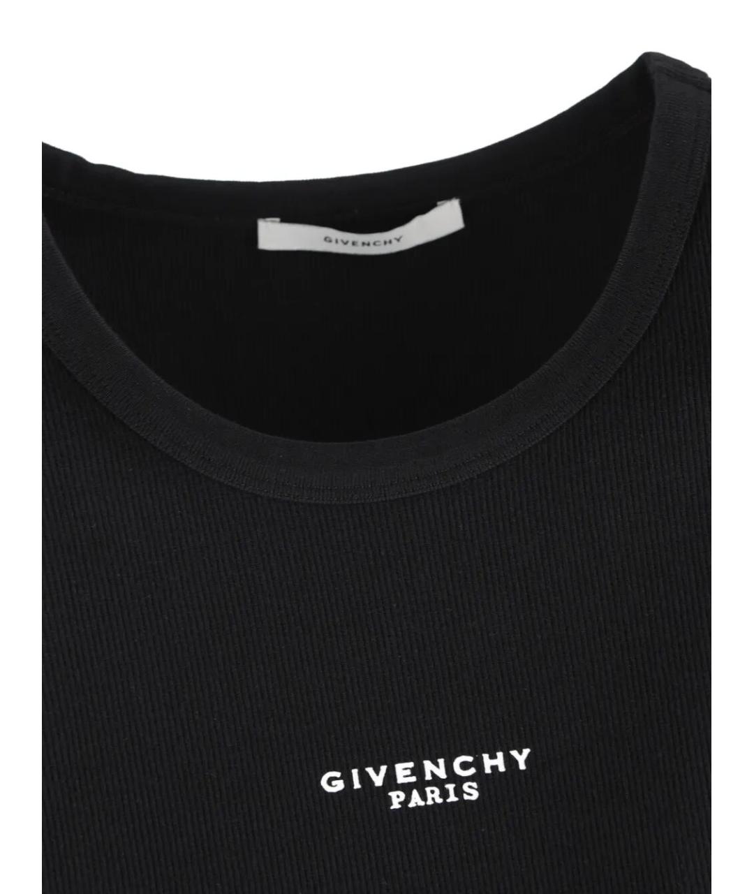 GIVENCHY Черная хлопковая майка, фото 4