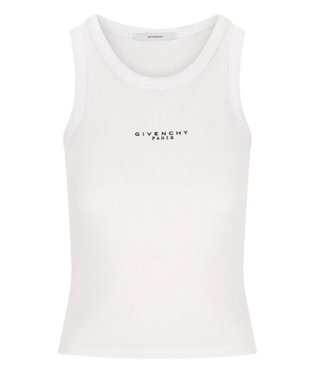 GIVENCHY Белая хлопковая майка, фото 1