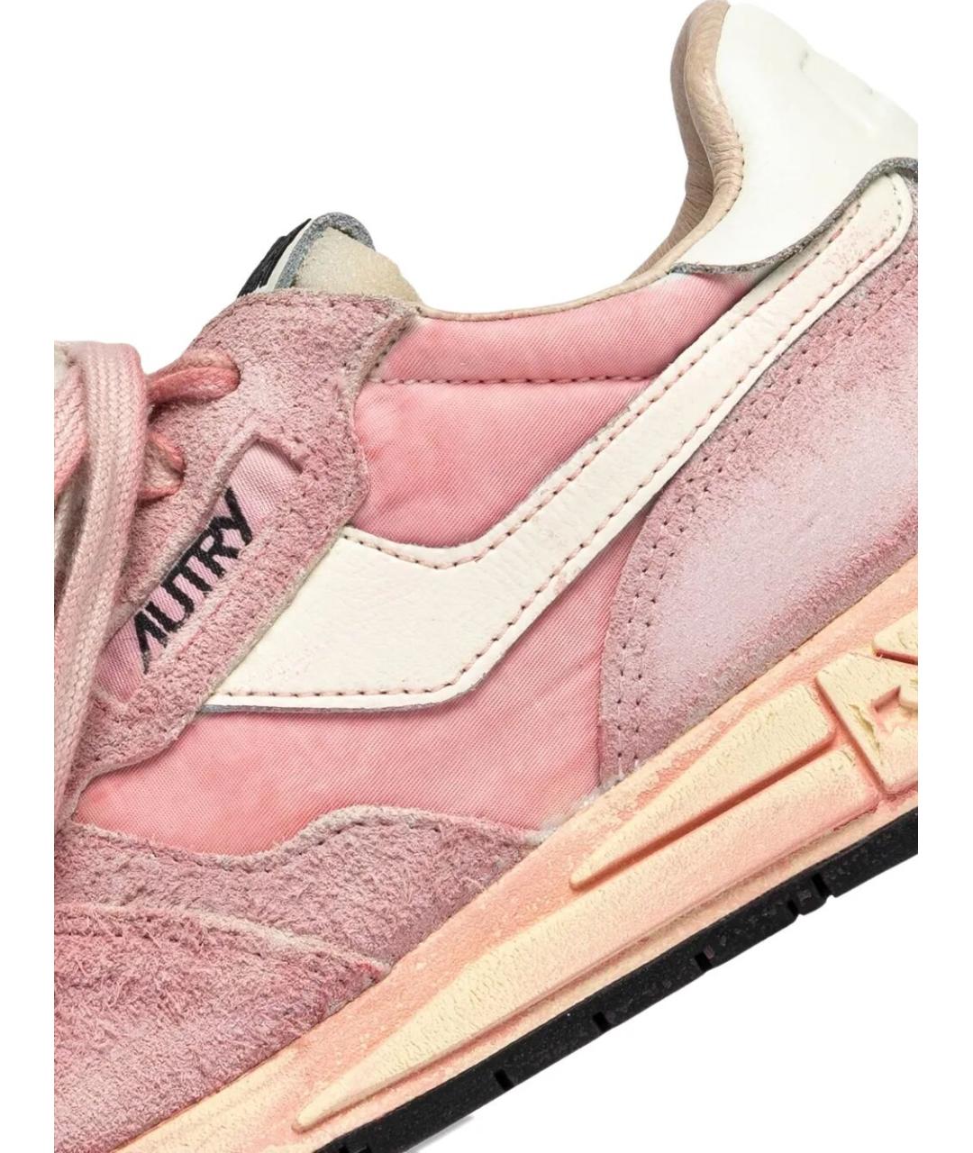 AUTRY Розовые кожаные кроссовки, фото 3