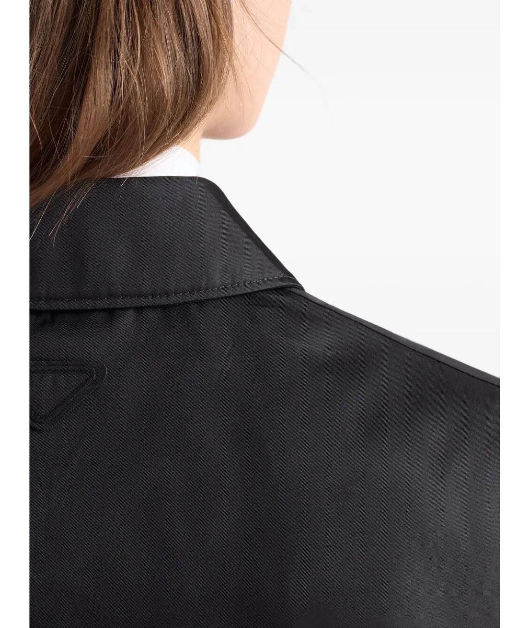 PRADA Черное полиамидовое повседневное платье, фото 6