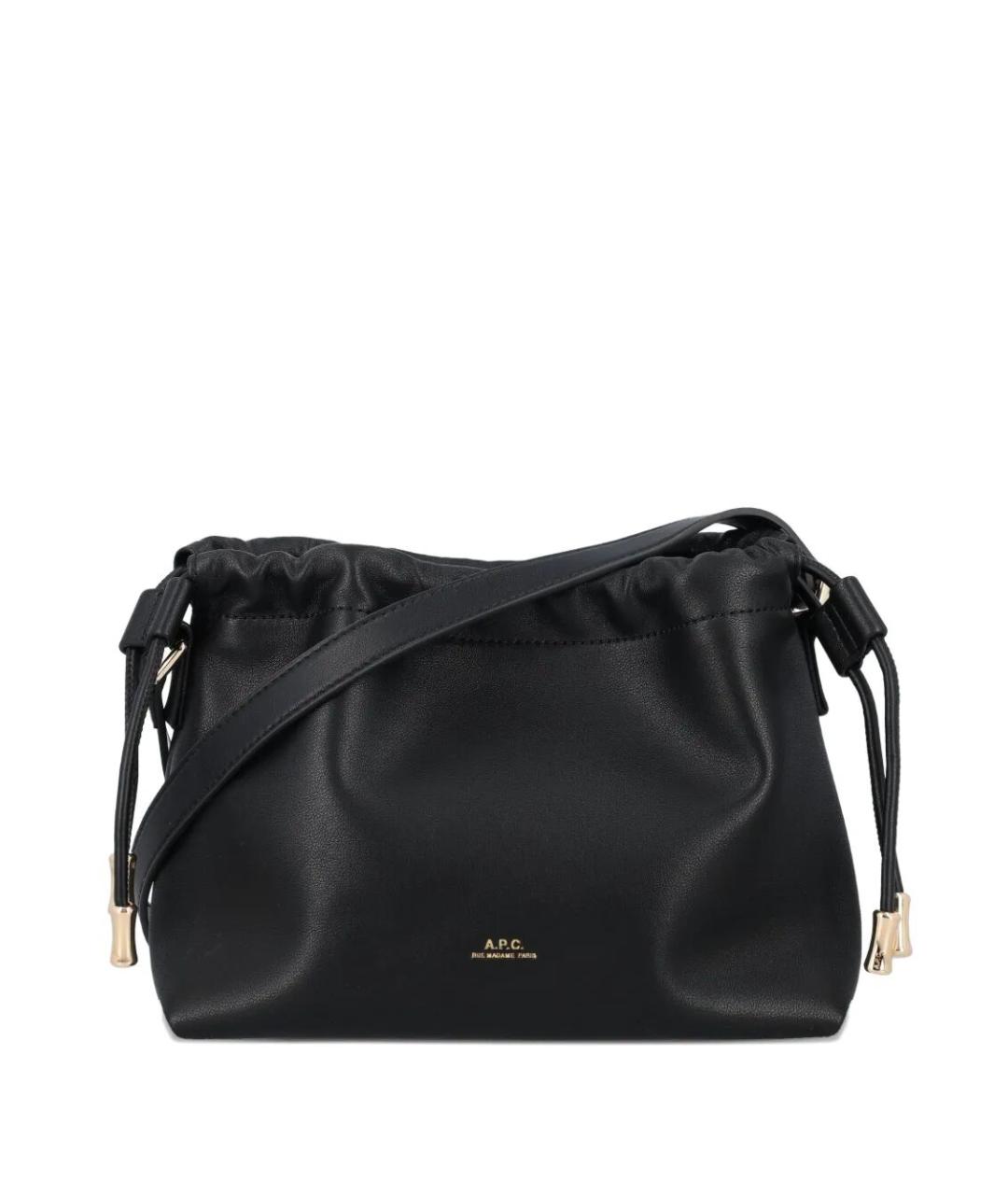 A.P.C. Черная синтетическая сумка через плечо, фото 1