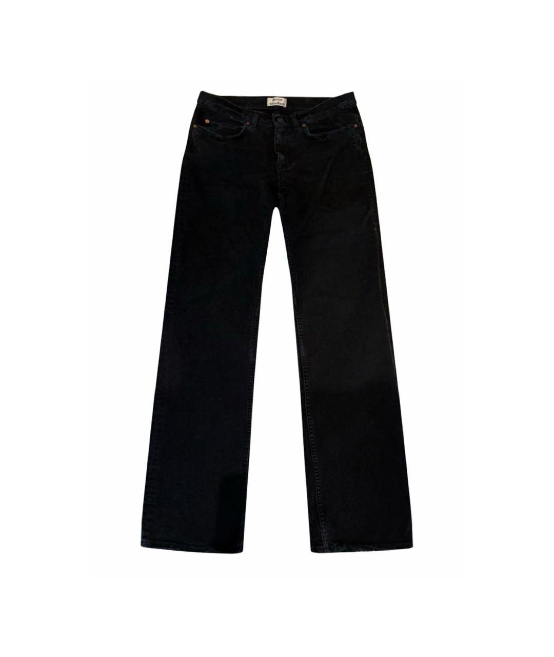 ACNE STUDIOS Черные хлопковые джинсы клеш, фото 6