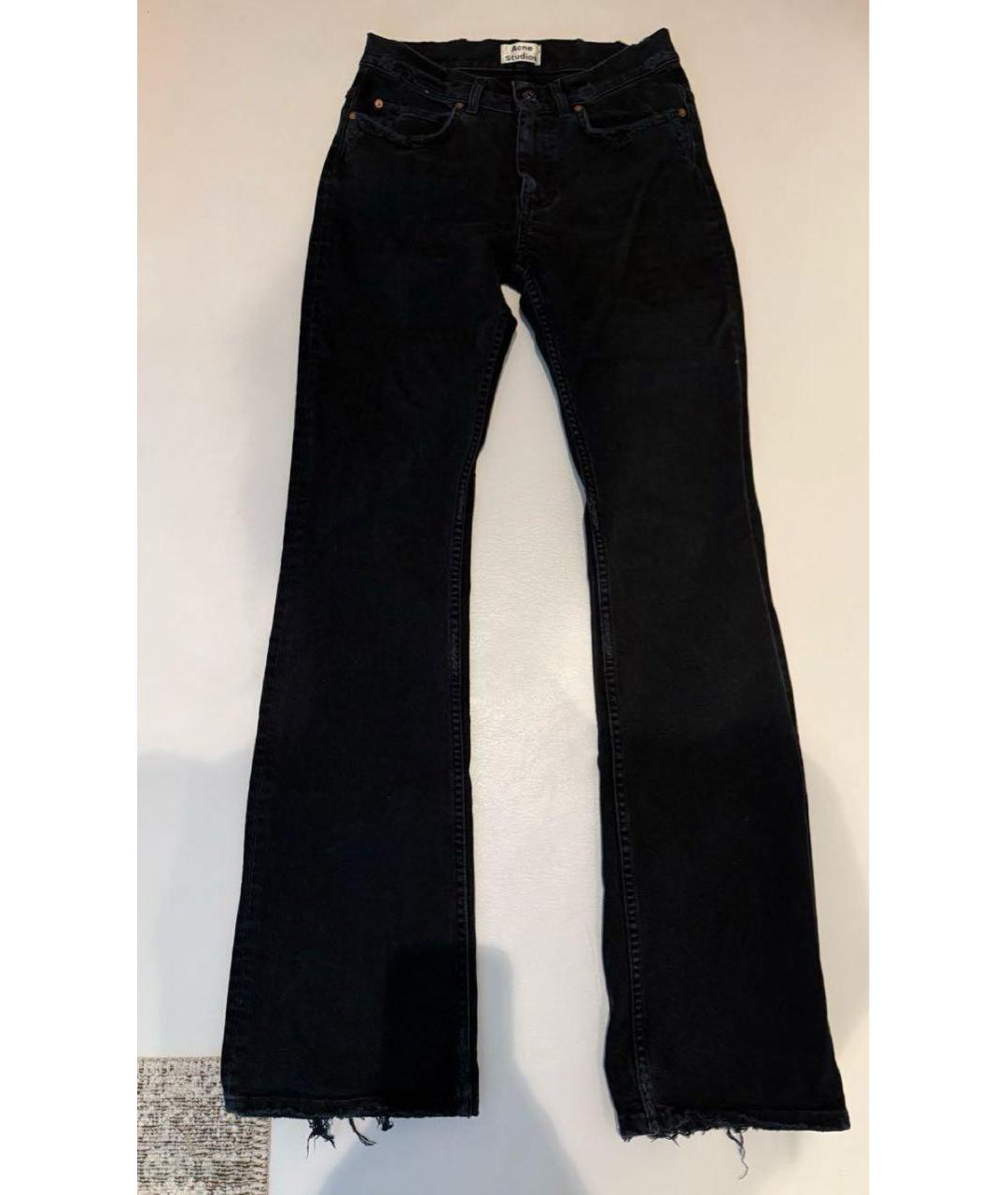 ACNE STUDIOS Черные хлопковые джинсы клеш, фото 5