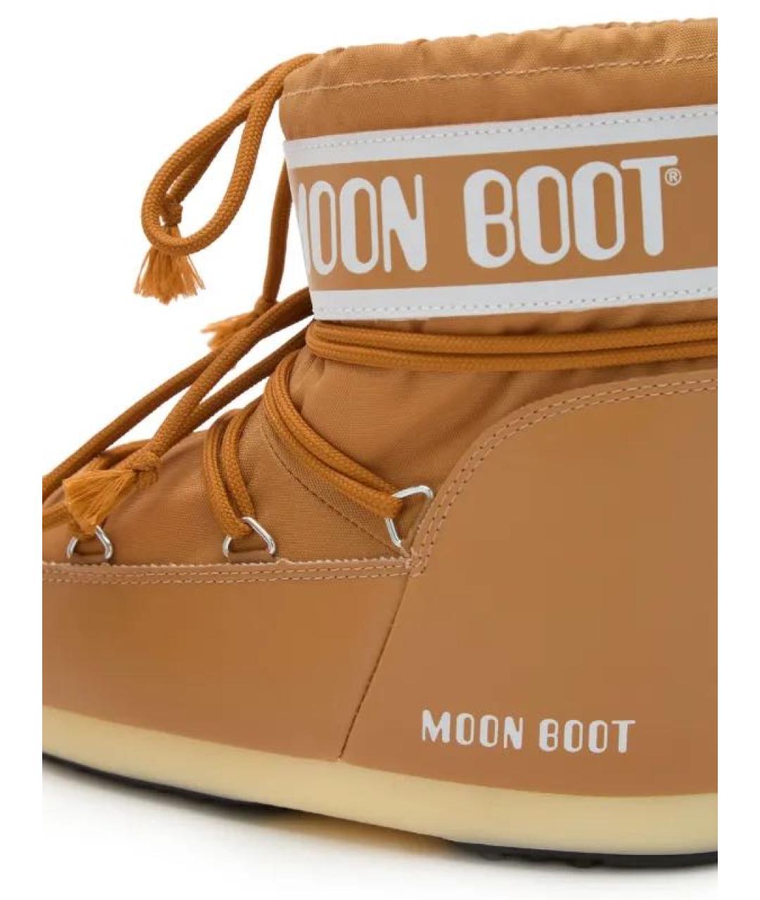 MOON BOOT Коричневые синтетические ботинки, фото 5