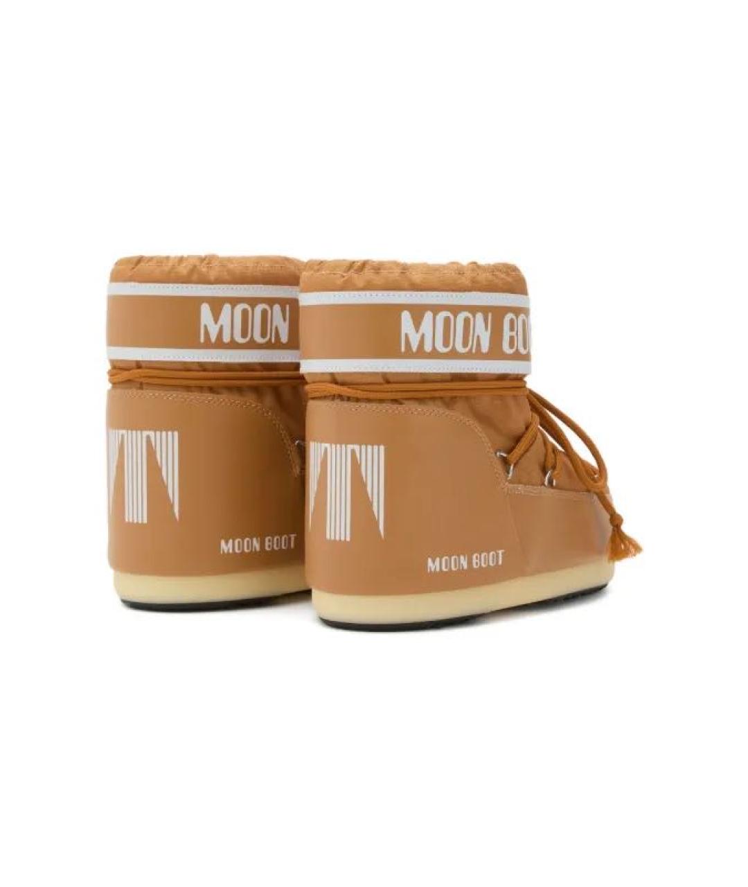MOON BOOT Коричневые синтетические ботинки, фото 4