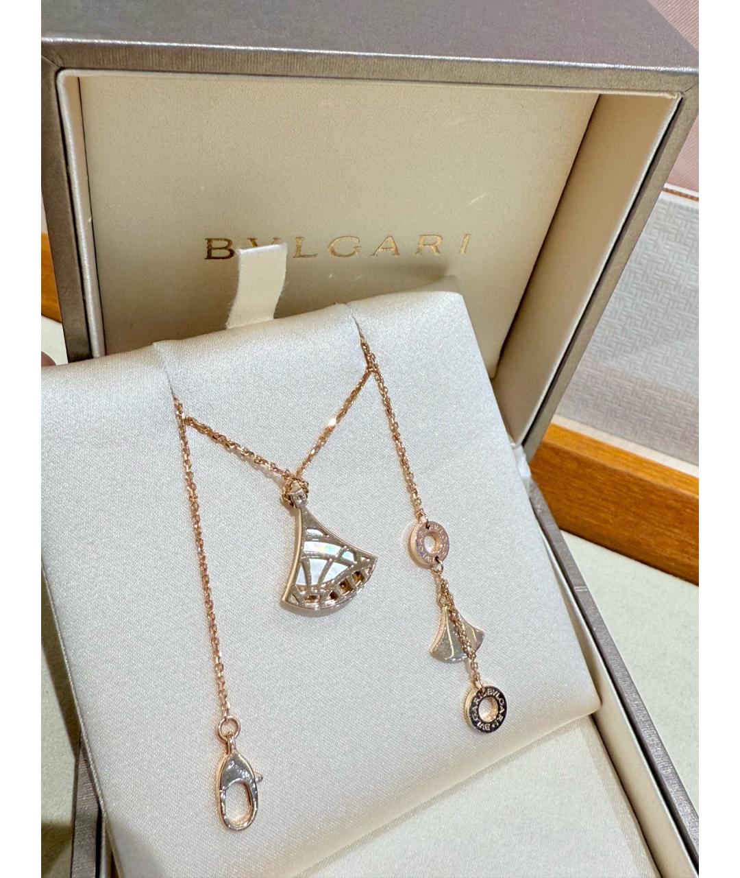 BVLGARI Золотое колье из розового золота, фото 4