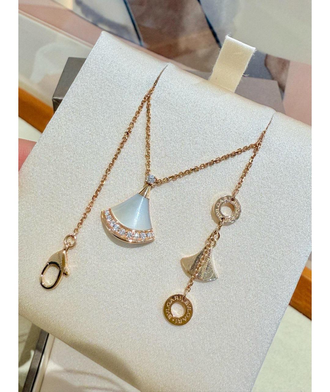 BVLGARI Золотое колье из розового золота, фото 8