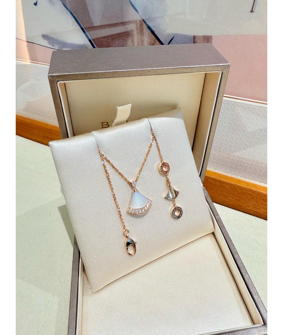 BVLGARI Золотое колье из розового золота, фото 2