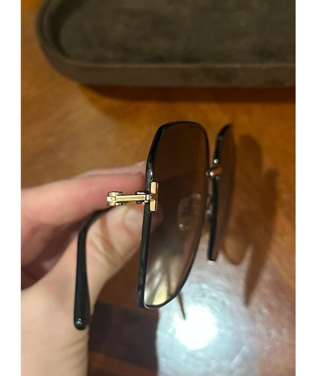 TOM FORD Коричневые металлические солнцезащитные очки, фото 2