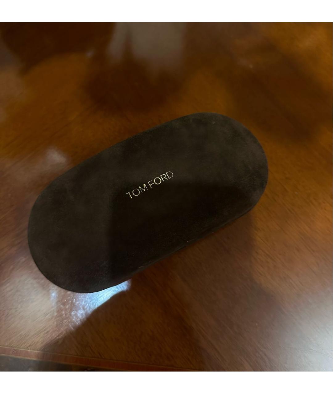 TOM FORD Коричневые металлические солнцезащитные очки, фото 4