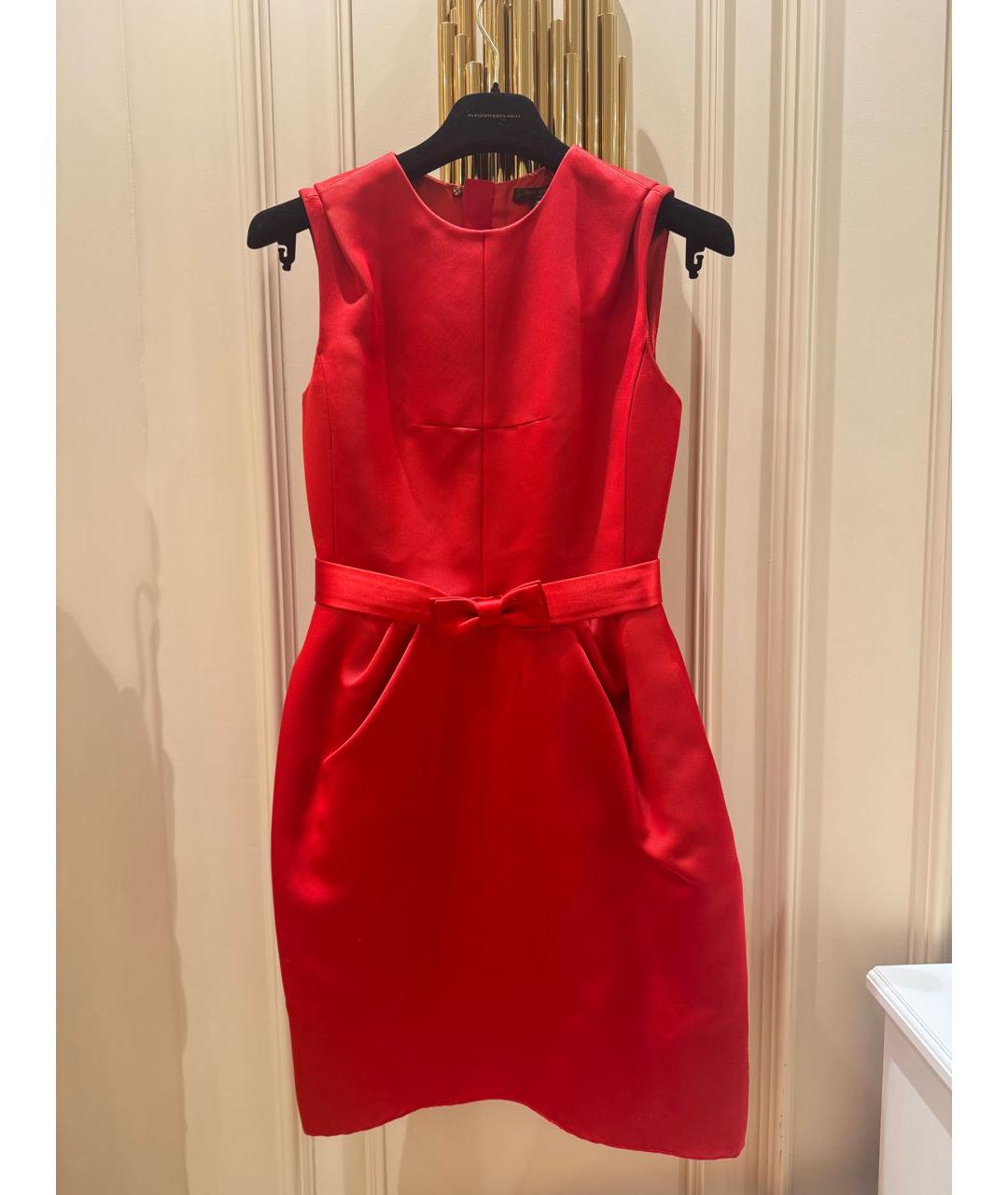 LOUIS VUITTON Красное коктейльное платье, фото 6