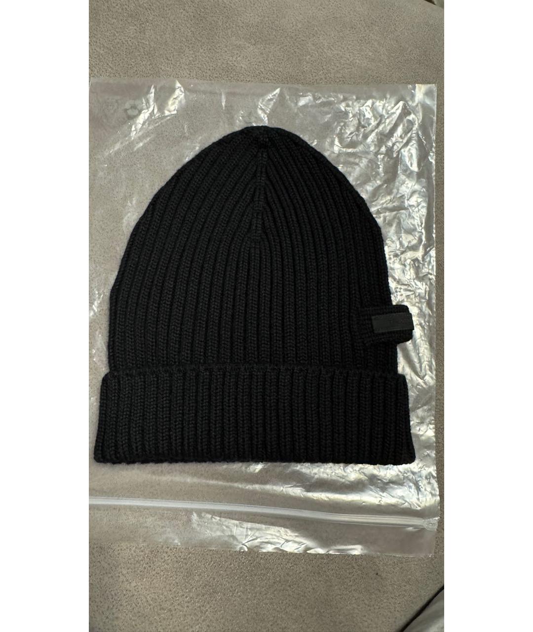 PRADA Черная шапка, фото 2