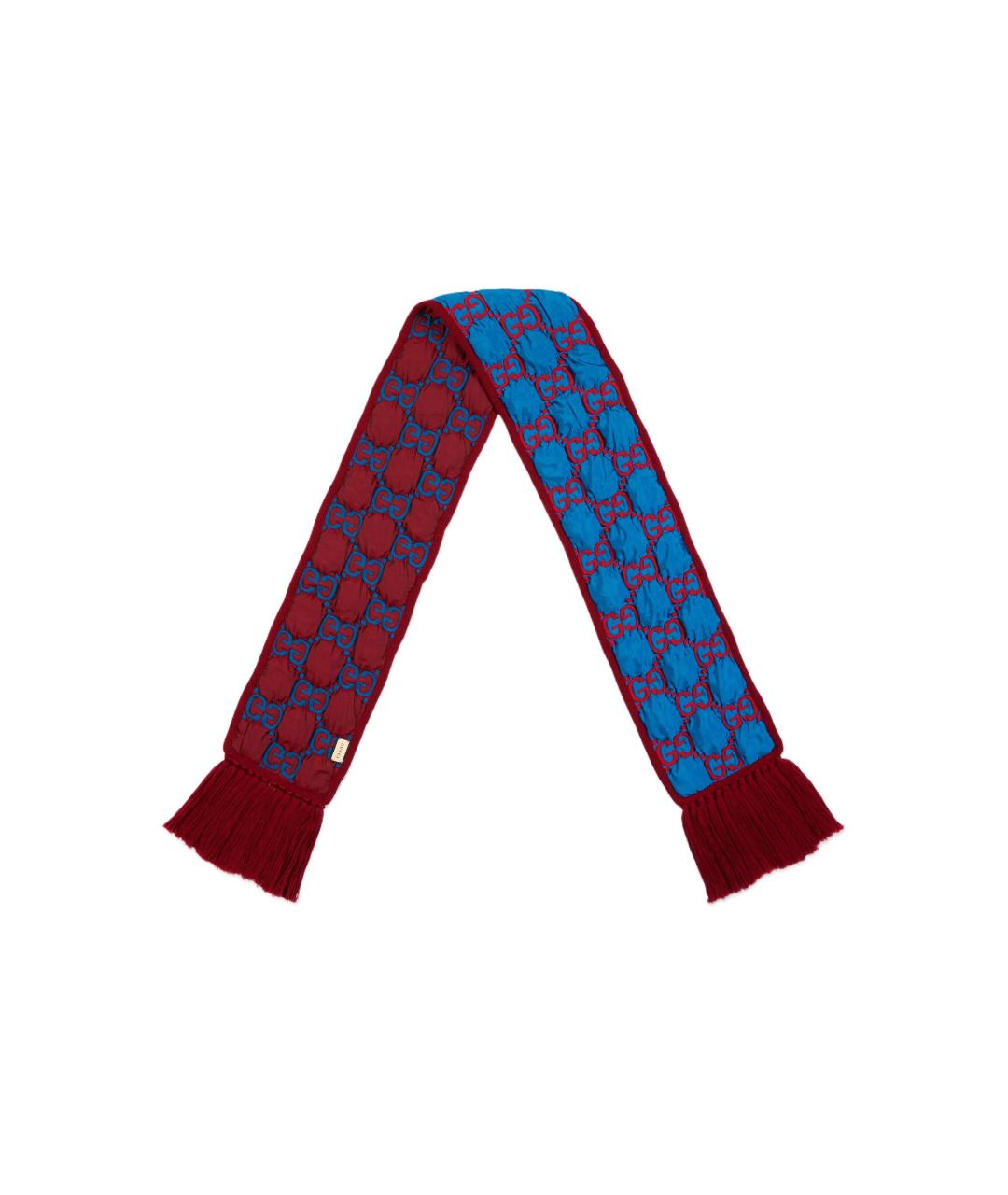 GUCCI Синий шарф, фото 2