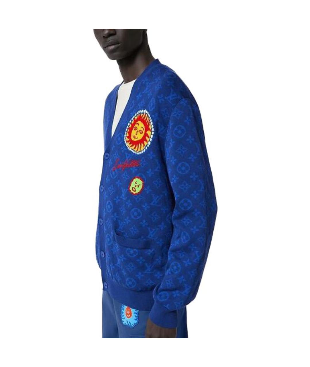 LOUIS VUITTON Синий кардиган, фото 4