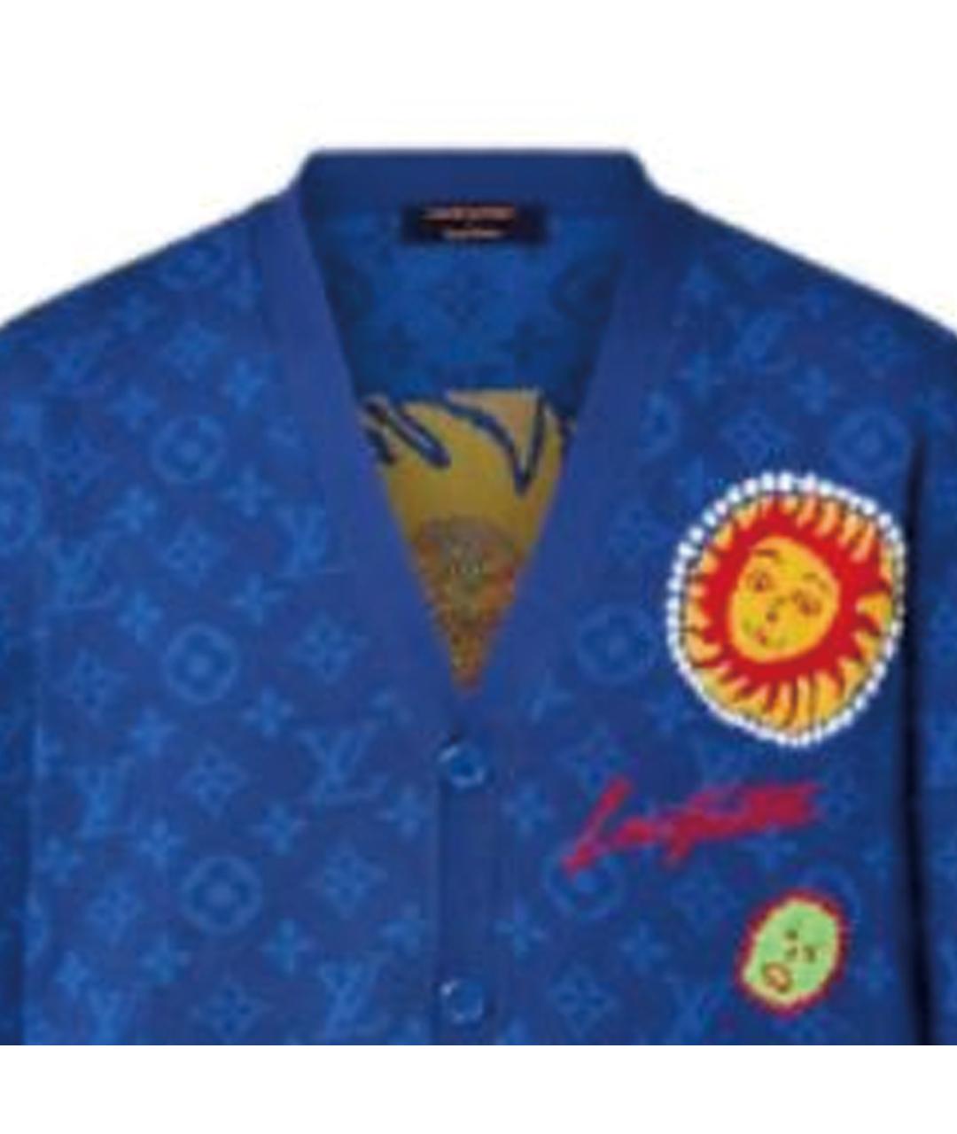 LOUIS VUITTON Синий кардиган, фото 5