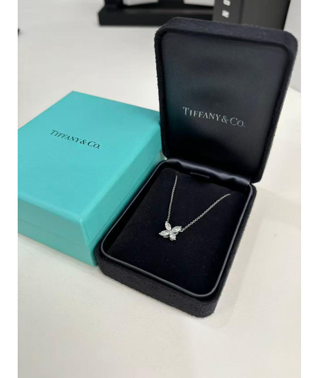 TIFFANY&CO Серебряное платиновое колье, фото 2