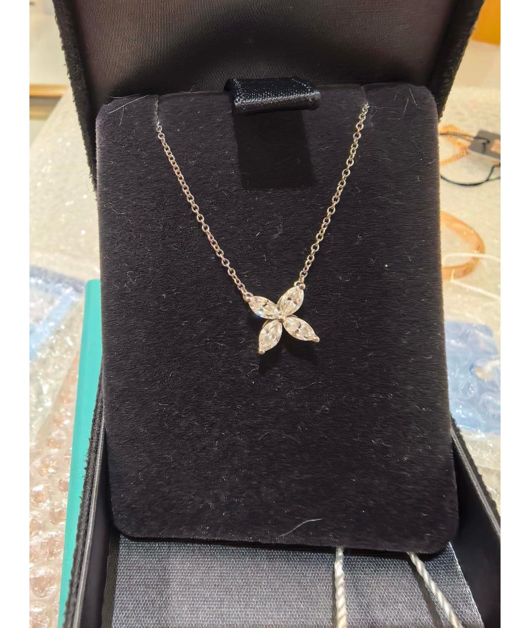 TIFFANY&CO Серебряное платиновое колье, фото 3