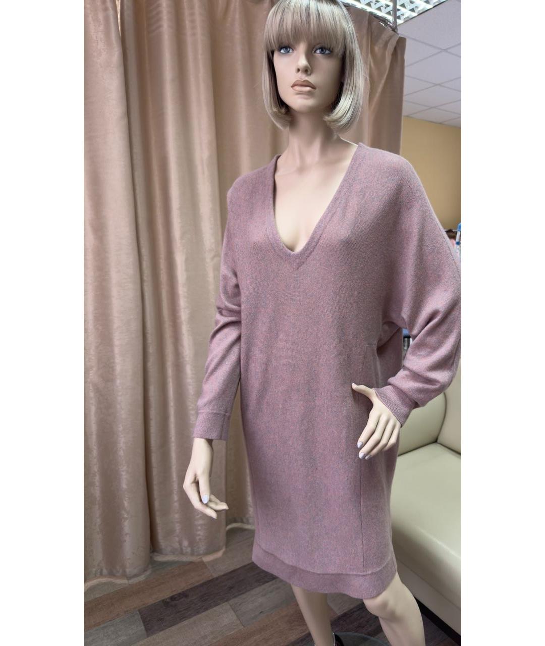 BALENCIAGA Коралловое кашемировое платье, фото 3