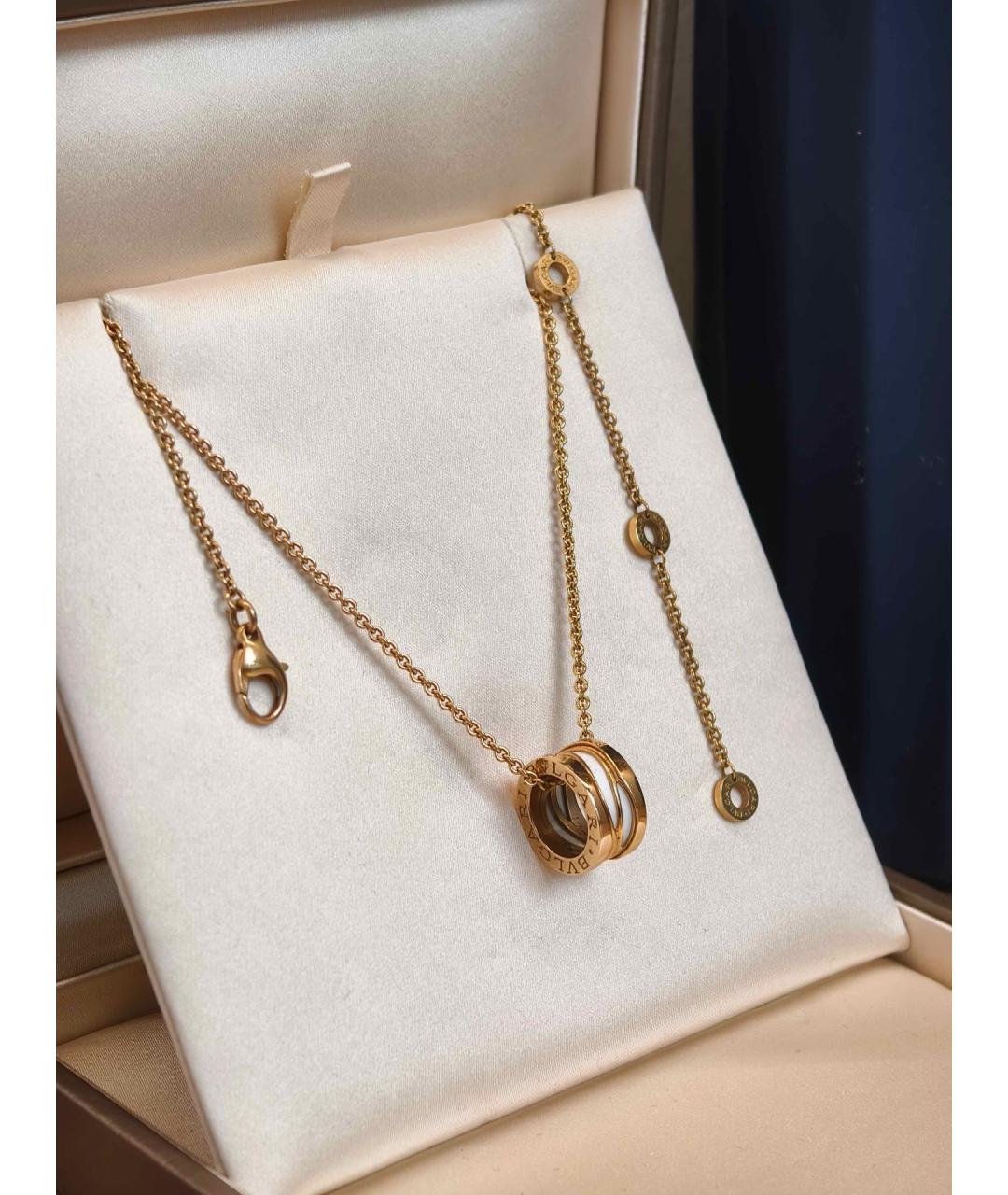 BVLGARI Золотое колье из розового золота, фото 3