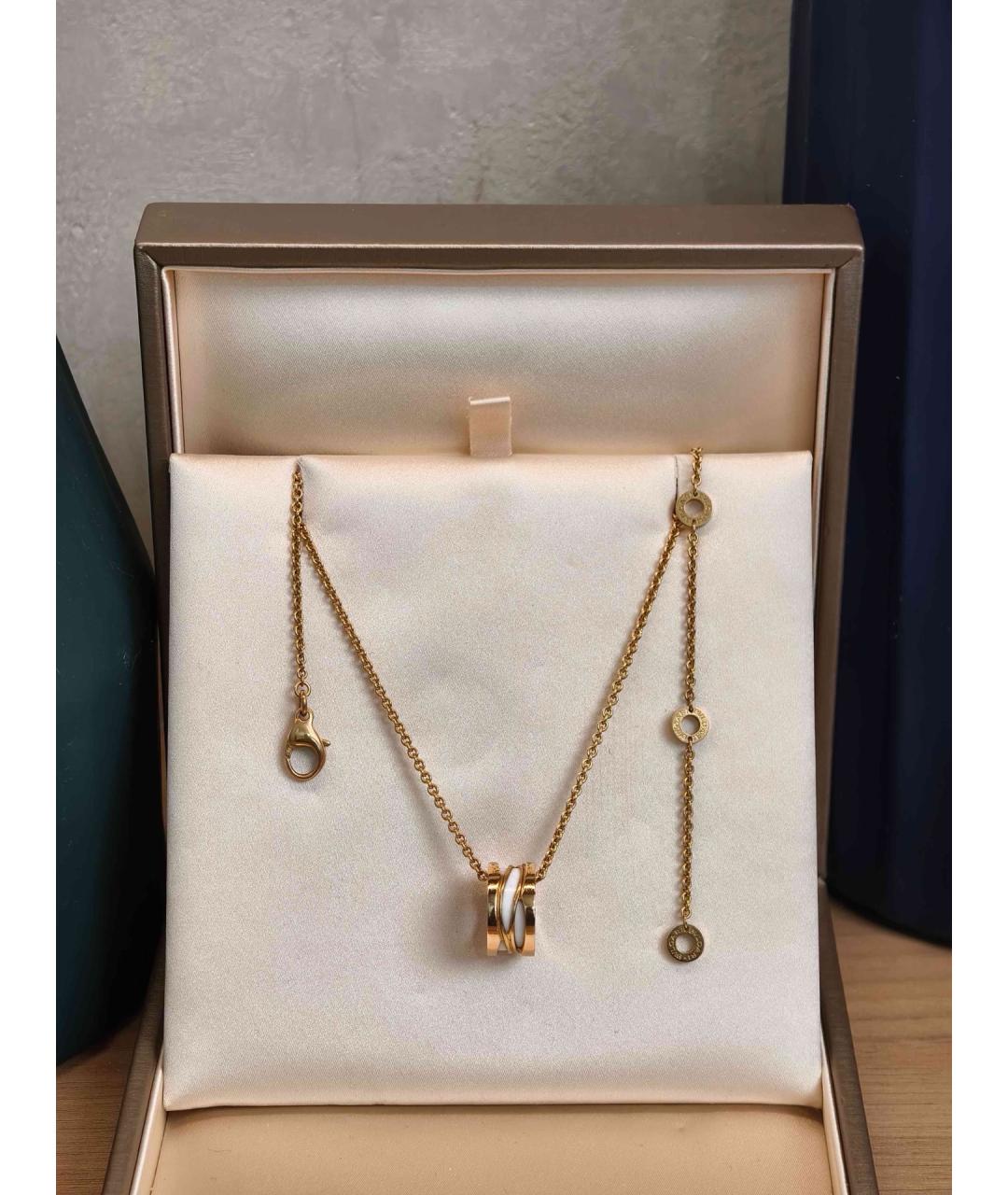 BVLGARI Золотое колье из розового золота, фото 10