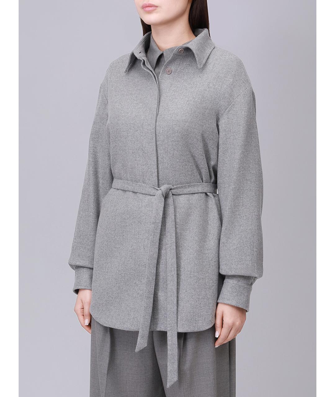 PAUL & SHARK Серое шерстяное пальто, фото 4
