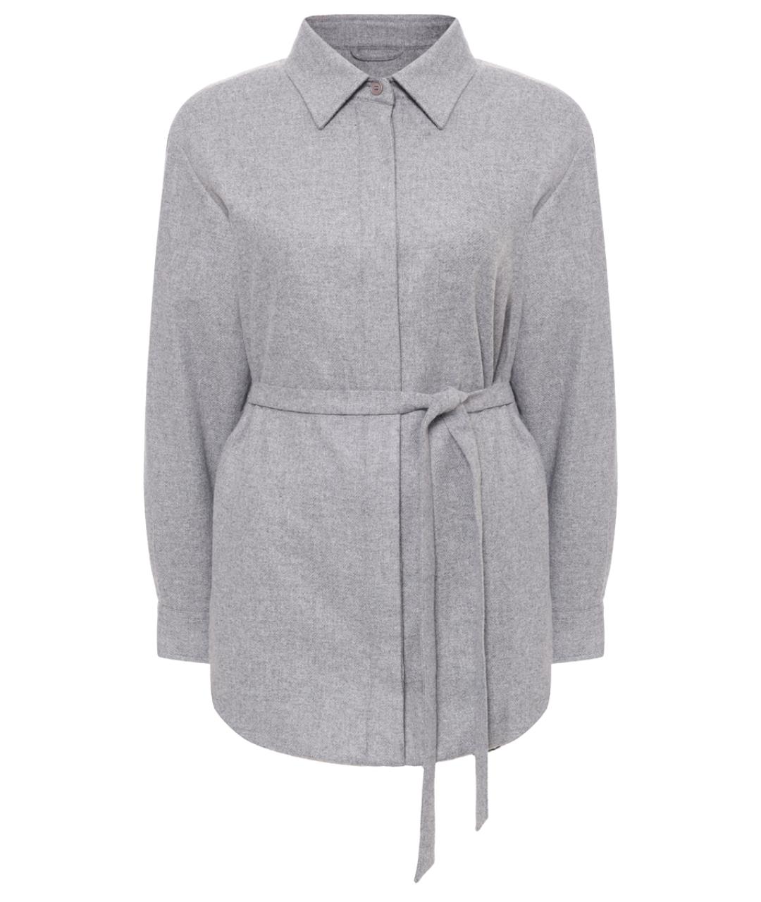 PAUL & SHARK Серое шерстяное пальто, фото 1