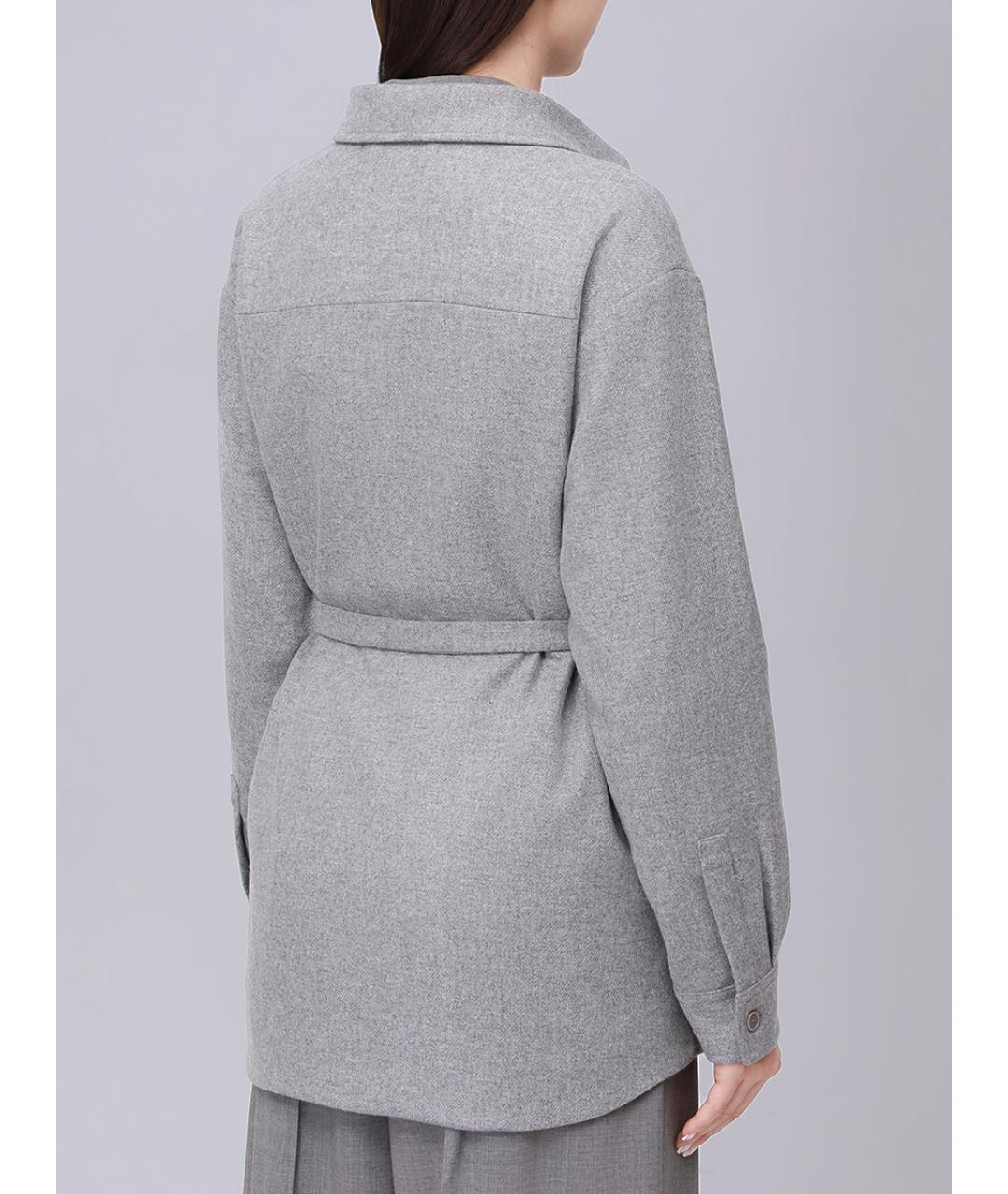 PAUL & SHARK Серое шерстяное пальто, фото 3