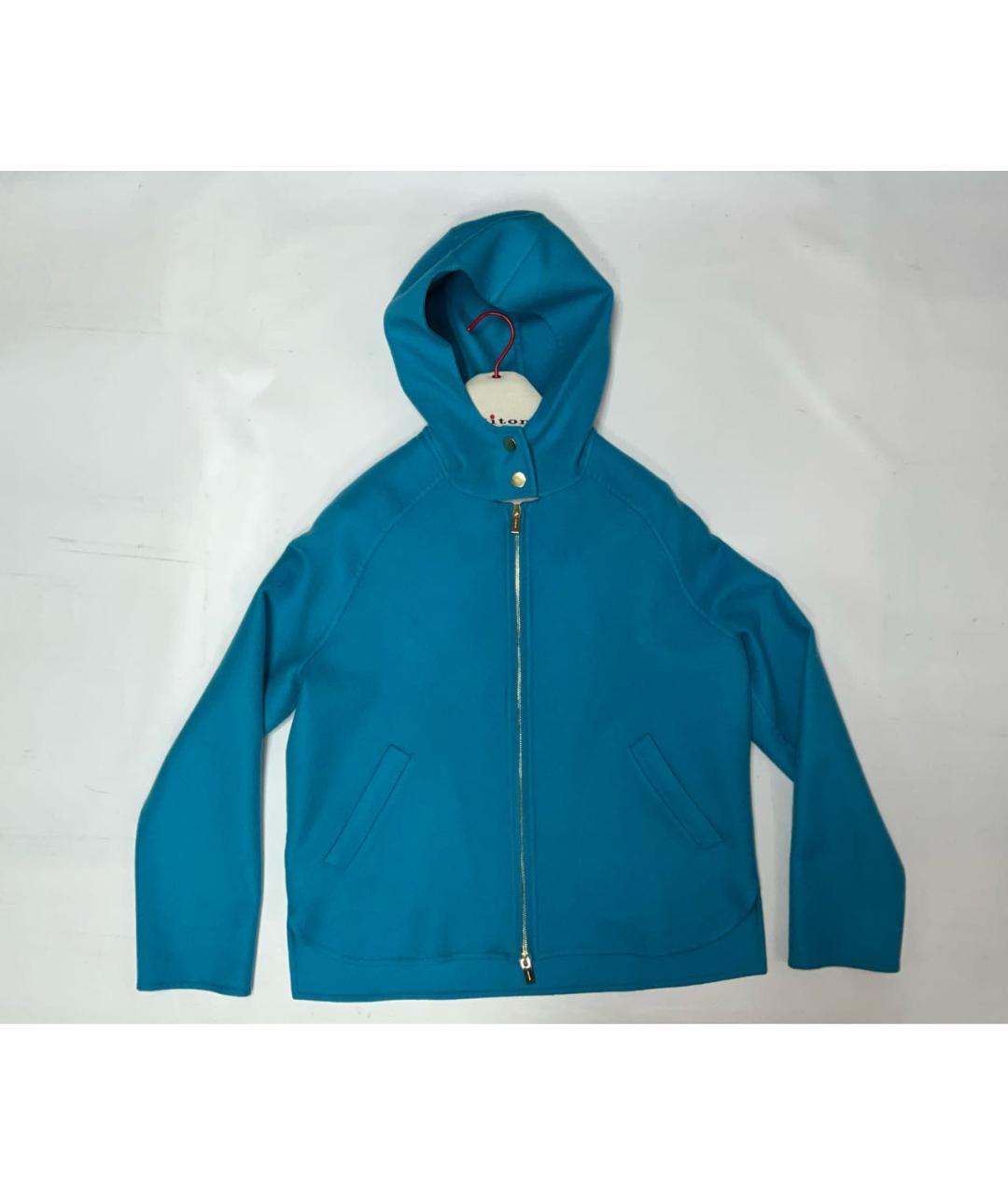 KITON Голубая кашемировая куртка, фото 8