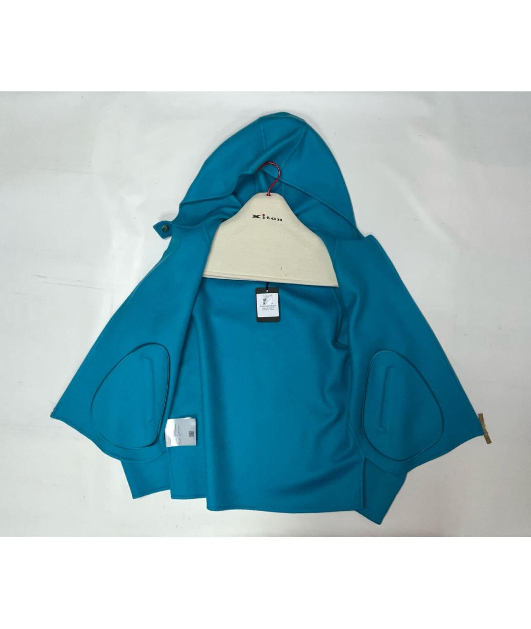 KITON Голубая кашемировая куртка, фото 2