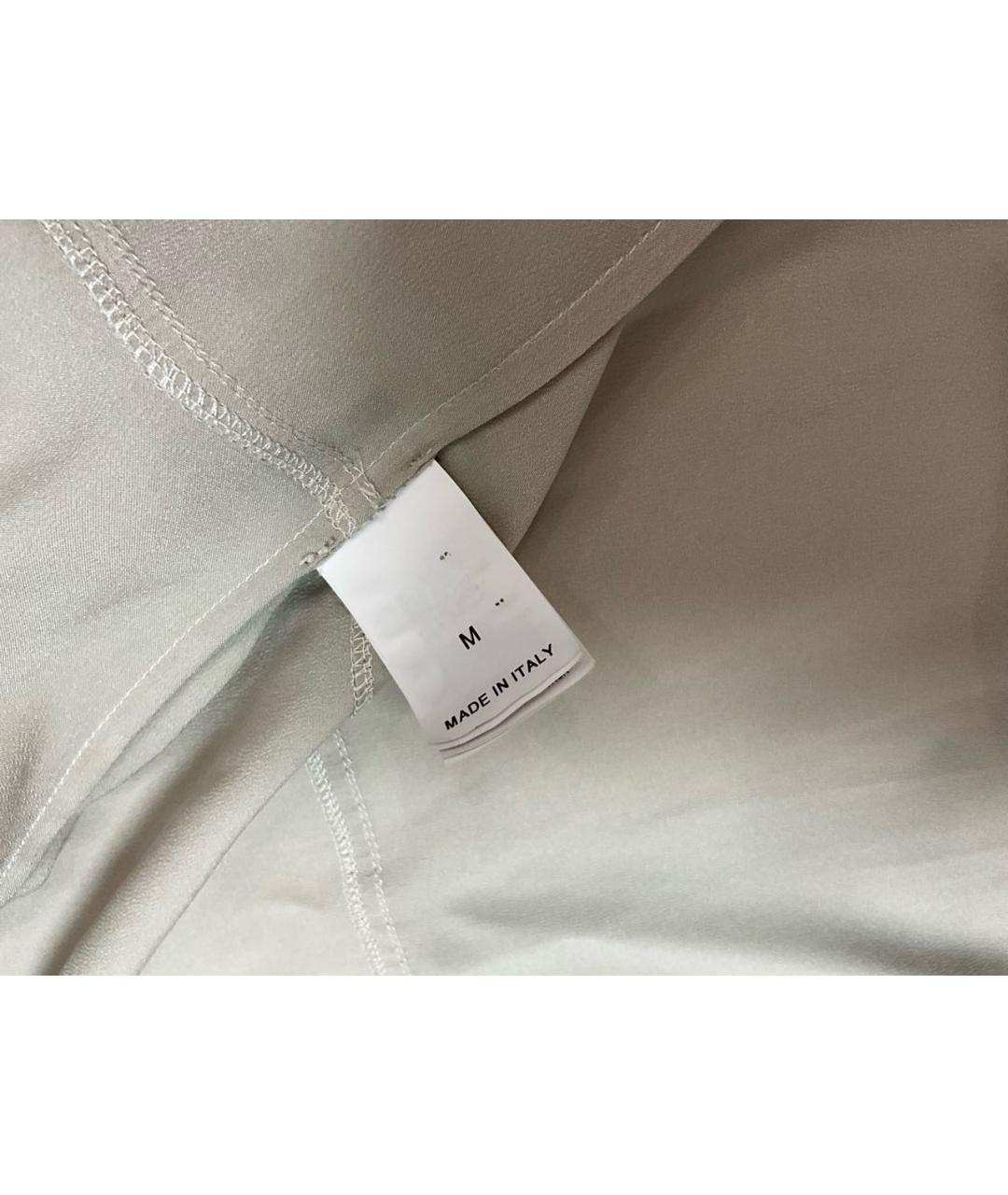 BRUNELLO CUCINELLI Бежевая шелковая рубашка, фото 6