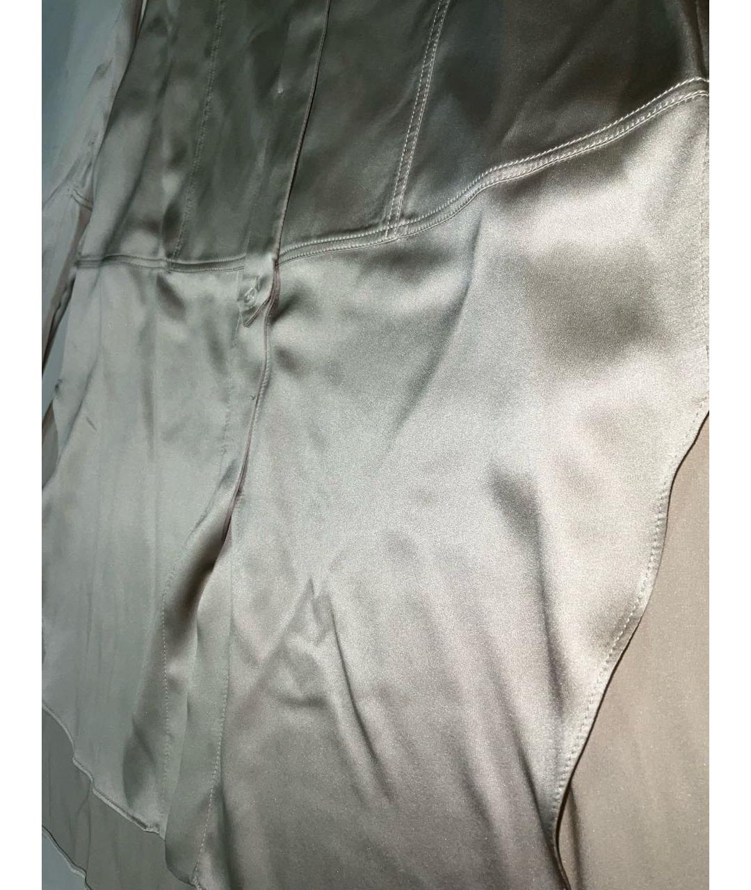 BRUNELLO CUCINELLI Бежевая шелковая рубашка, фото 4